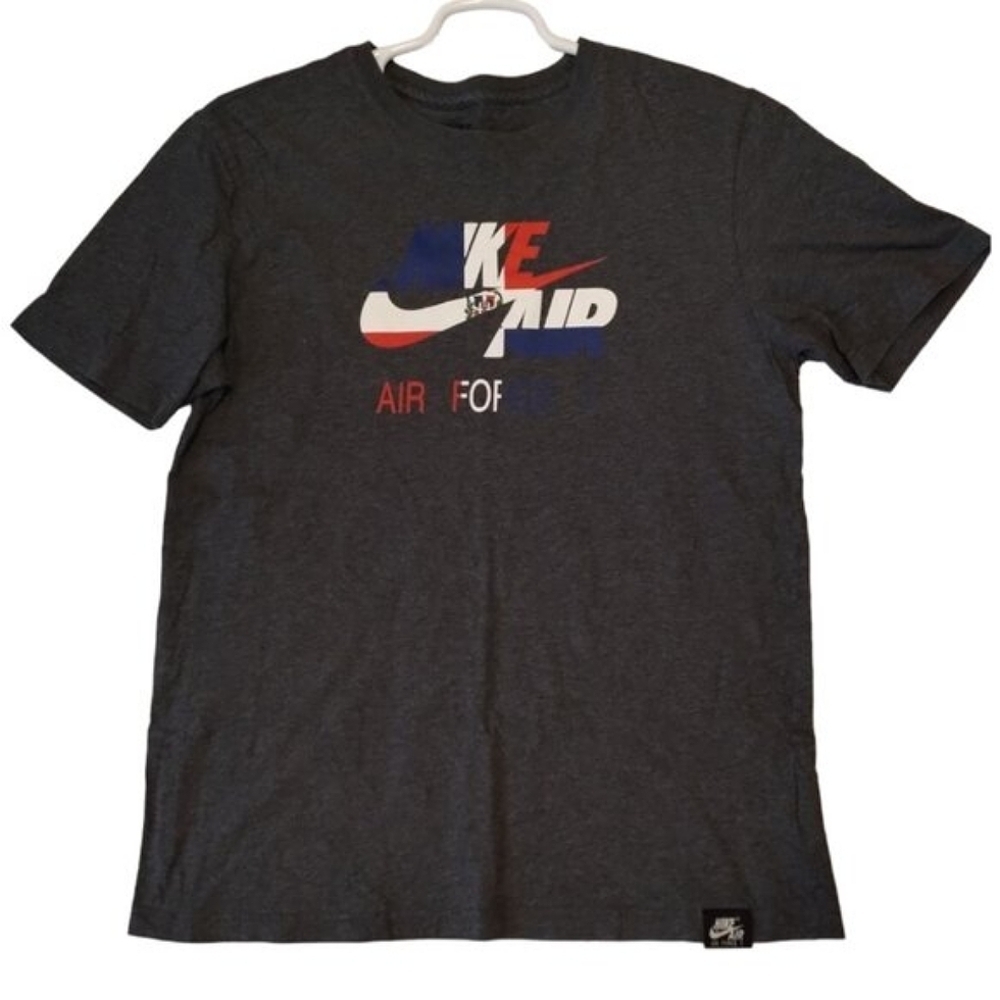 Nike Air Force 1 Regular Fit Short Sleeve Graphic Tee Size L Crew Neck
